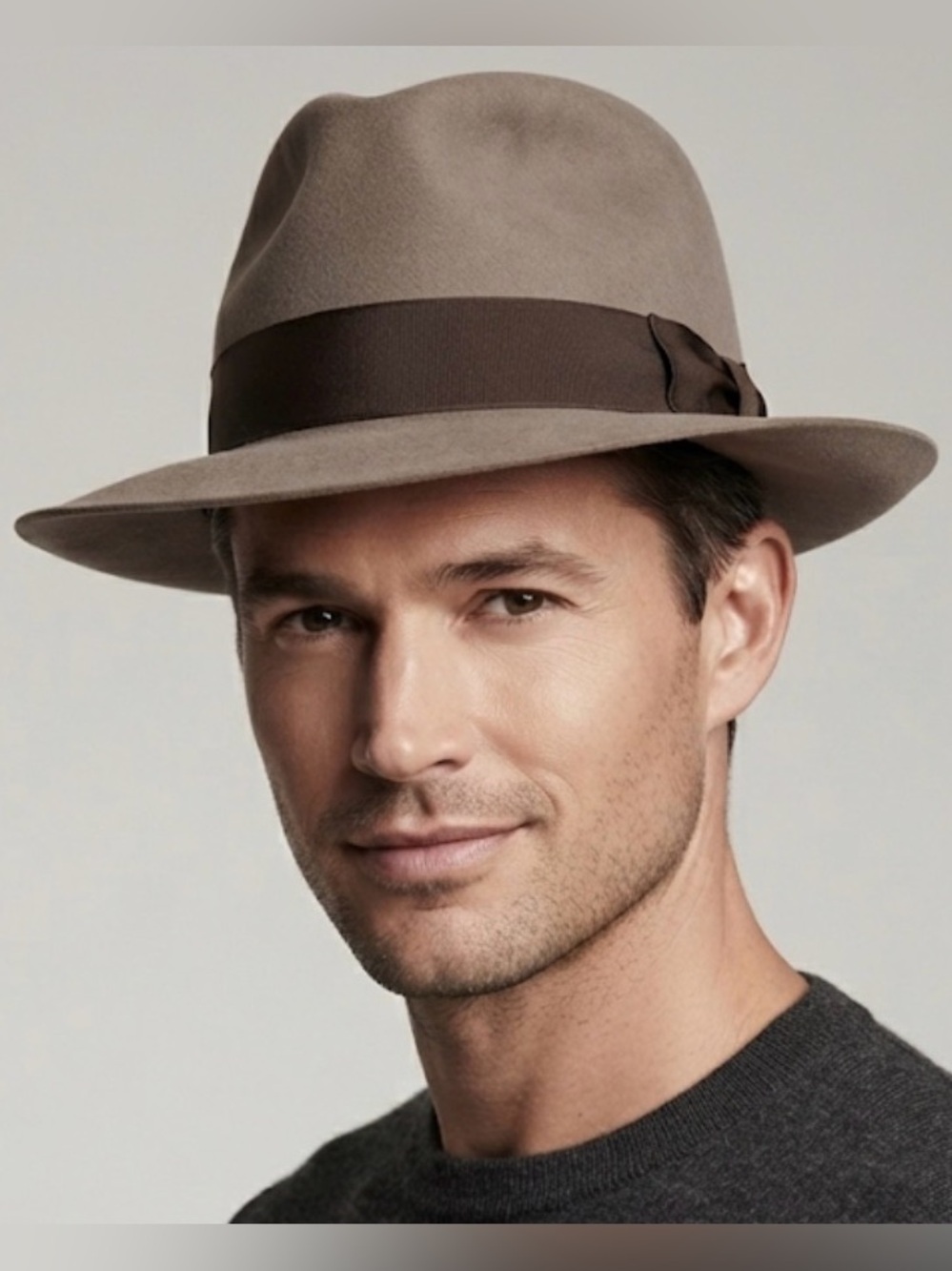 Vintage Mallory by Stetson Pure Wool Felt Fedora Hat – Size 6 7/8
